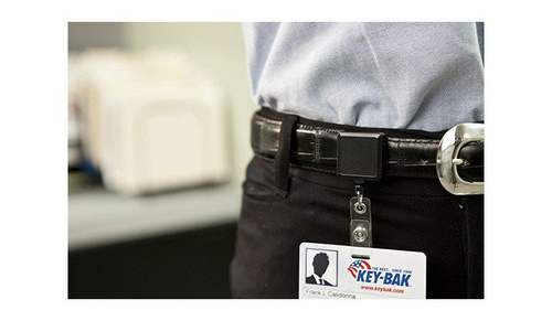 Fangriemen - KEY-BAK - Retract-A-Badge ID Square mit Clip - 0200-107