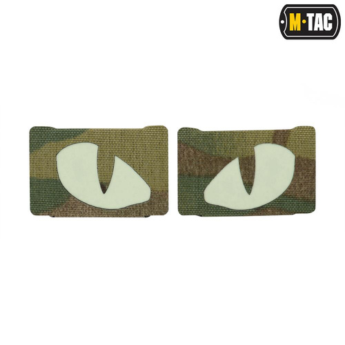 Andere - M-Tac - Tiger Eyes Laser Cut Reflektierende Flecken - Paar - MultiCam - 51140008