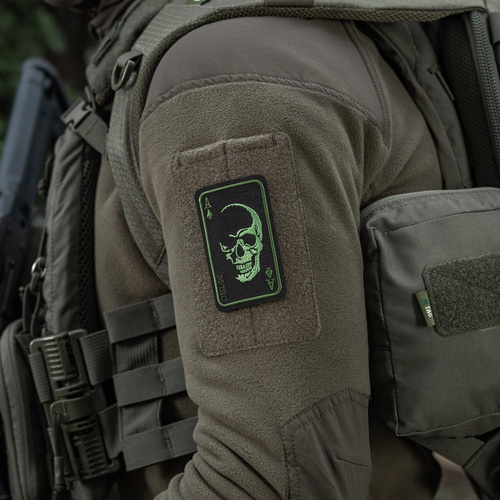 Morale Patch - M-Tac - Moralaufnäher Patch Face of War - Cordura - Schwarz/Grün - 51389201