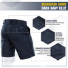 M-Tac - Aggressor Tactical Shorts - Polycotton - Rip-Stop - Dark Navy Blue - 20018015