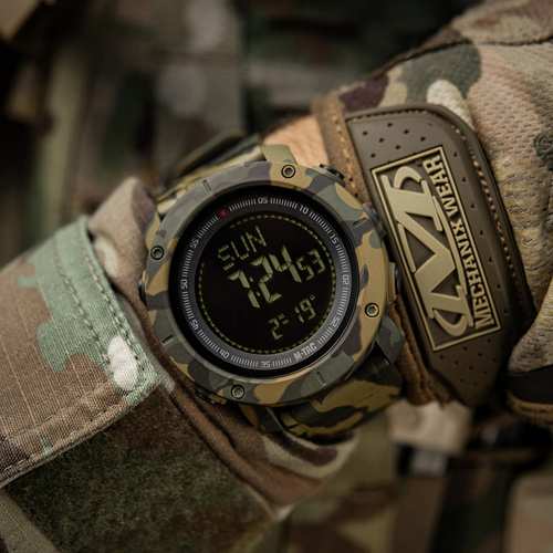 Verschiedenes - M-Tac - Taktische Uhr mit Kompass 2095 - Camo - 50009030 - Uhren