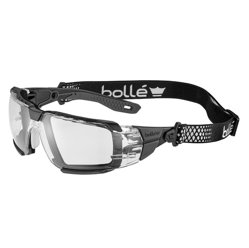 Bolle Safety - Schutzbrille RUSH+ 2.0 XP - RX-Adapter - Platinum - Transparent - RUSXMN10E - Gesichtsschutz
