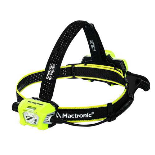 Mactronic - Stirnlampe ULTIMO X1000 - 1000 lm - Gelb/Schwarz - PHL0012 - LED-Taschenlampen