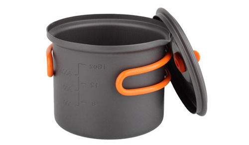 Rockland - Aluminium-Touristenkanne Travel Light mit Deckel - 600 ml - Militärisches Kochgeschirr - Outdoor