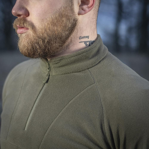 M-Tac - Militär-Fleece Delta Polartec Cardigan Raglan - Dark Olive - 70022048 - Fleece-Sweatshirts