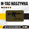 M-Tac - AR-15 223/5.56 Lasergeschnittener Aufnäher - Schwarz/Grau - 51111232