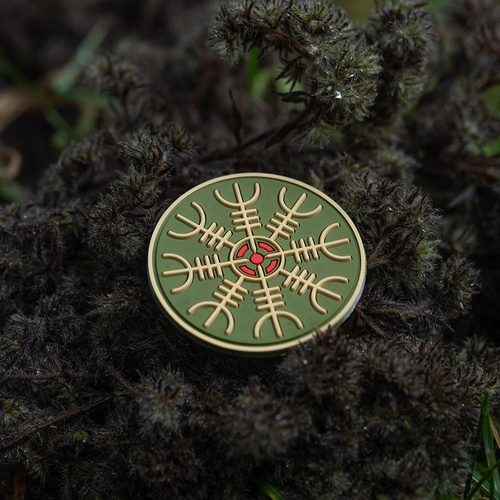 Verschiedenes - M-Tac - Egeshelm 3D PVC Aufnäher - Olive - 51221001 - 3D PVC Morale Patches