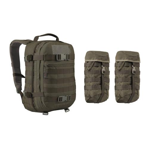 WISPORT - Sparrow 20 II Rucksack mit zwei Seitentaschen - 20 + 10 l - RAL 7013 - Militärrucksäcke - Outdoor