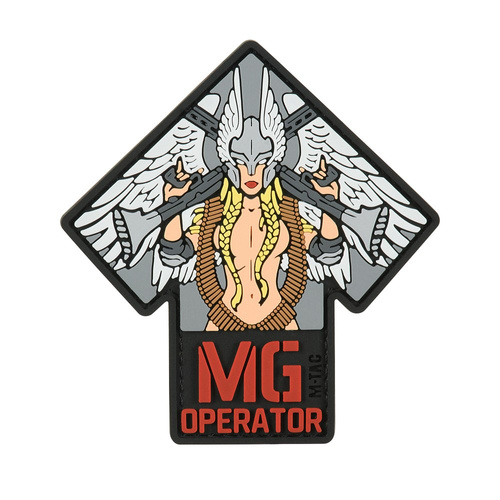 M-Tac – MG Operator Patch – PVC – Vollfarbe – 51348208 -  3D PVC Morale Patches