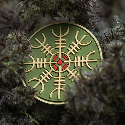 M-Tac - Egeshelm 3D PVC Aufnäher - Olive - 51221001 - 3D PVC Morale Patches