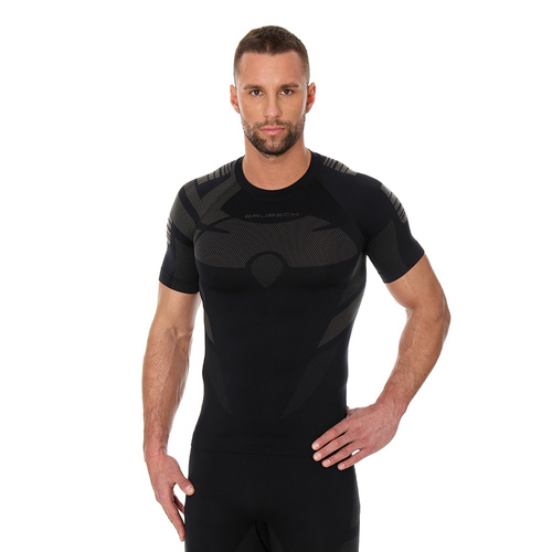 Thermoaktive Wäsche - Brubeck - Thermoactiv T-shirt DRY - Schwarz/Graphit - SS11970