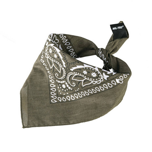 Mil-Tec - Western Bandana - Baumwolle - Olive - 12620001 - Headwraps, Shemags & Schals