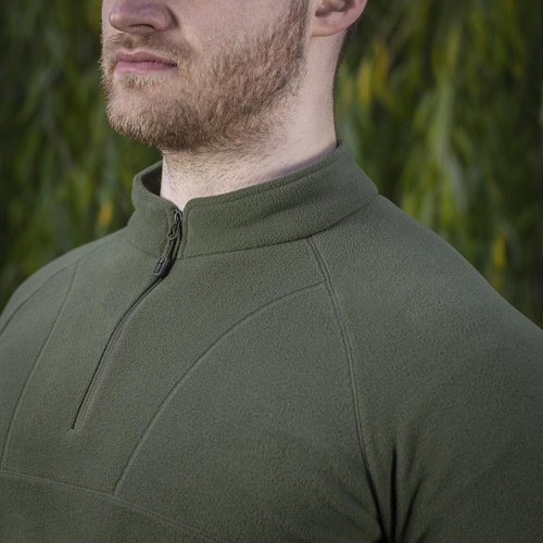 Fleece-Sweatshirts - M-Tac - Militär-Fleece Delta Polartec Cardigan Raglan - Army Olive - 70022062