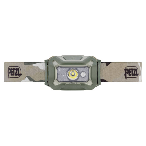 LED-Taschenlampen - Petzl - Aria 1 LED-Kopflampe - 350 lm - RGB - Grün / Camouflage - E069BA01