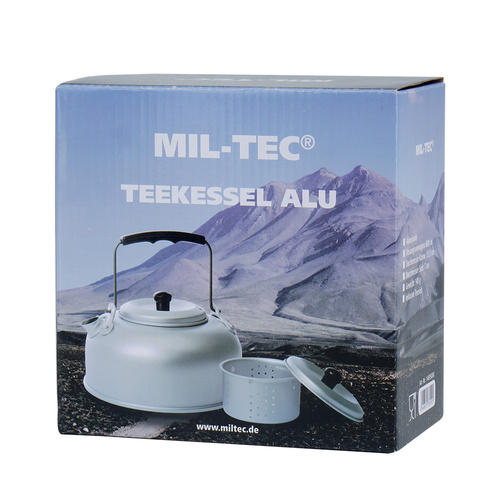 Outdoor - Mil-Tec - Reise-Wasserkocher - 800ML - Aluminium - 14695000 - Besteck & Geschirr