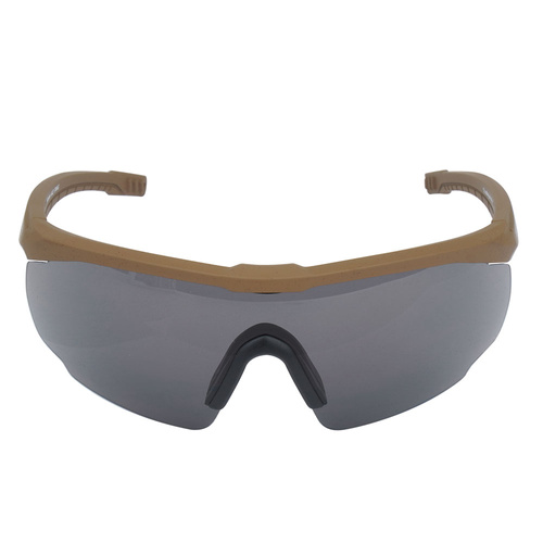Ausrüstung - SwissEye - Ballistische Brille Blackhawk mit Visier-Set - Braune Rahmen - 40422 - Sonnenbrille