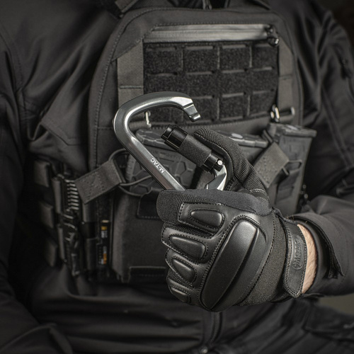 M-Tac – Aluminium-Karabinerhaken mit Schlüsselschloss – 10 cm – Grau – MTC-HDS30 - Aluminiumkarabiner - Outdoor