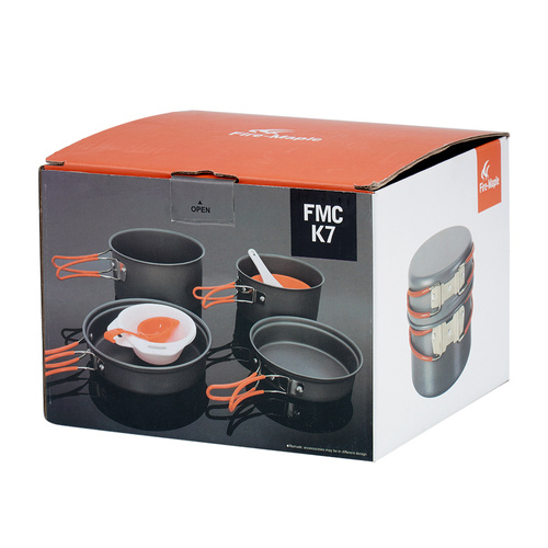 Fire Maple - Touristisches Kochgeschirr - Set mit 4 Schalen - FMC-K7 - Militärisches Kochgeschirr - Outdoor