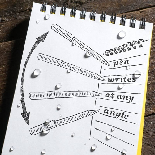 Rite in the Rain - Allwetter-Taschenfüller - 2 Stk. - Schwarze Tinte - BK92 - Kugelschreiber & Bleistifte