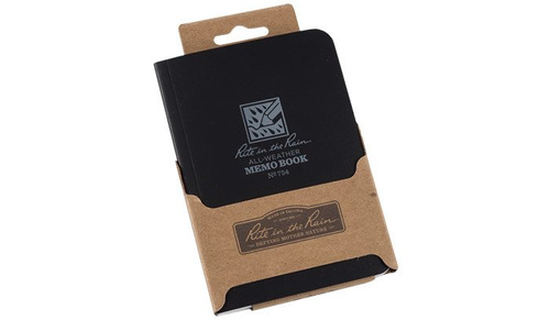 Verschiedenes - Rite in the Rain - Allwetter-Notizbuch - 3 1/2 x 5" - 754 - Schwarz - Notizbücher & Zubehör