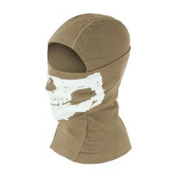 101 Inc - Sturmhaube Totenkopf Einzelloch - Baumwolle - Sand - 214278 SAND