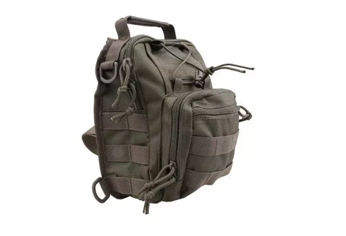GFC Tactical - Taktische Umhängetasche - MOLLE - Nylon - Olive - GFT-20-003681 - Stadtrucksäcke