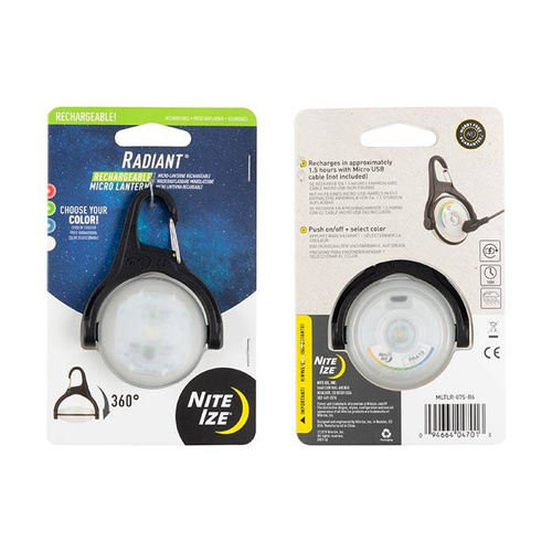 Nite Ize - Radiant® Rechargeable Micro Lantern Disc-O Select™ MLTLR-07S-R6 - LED-Taschenlampen - Outdoor