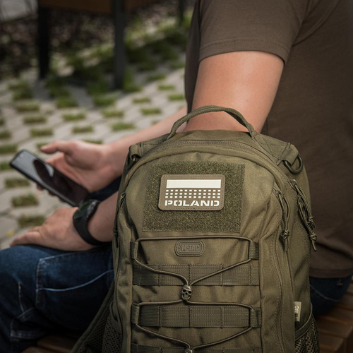 Andere - M-Tac - Aufnäher mit Flagge und Aufschrift Polen - Laserschnitt - Pixel/Rechteck - Ranger Grün / Fluo - 51007223