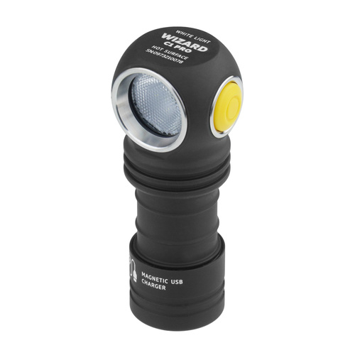 LED-Taschenlampen - Armytek - Wizard C1 Pro Wiederaufladbare Taschenlampe / Stirnlampe - 1000 lm - 900 mAh - Weißes Licht - F09001C