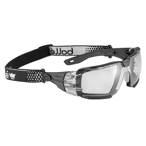 Bolle Safety - Schutzbrille RUSH+ 2.0 XP - RX-Adapter - Platinum - Transparent - RUSXMN10E - Gesichtsschutz - Augenschutz