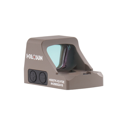Holosun - Kollimator HS507K Open Reflex SubCompact Pistol Sight - FDE - HS507K-X2-FDE - Holosun Kollimatorvisiere - Outdoor