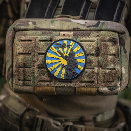 M-Tac – Aufnäher „Der Weg des Samurai“ – 3D PVC – Gelb/Blau – 51338301 - Andere