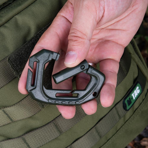 M-Tac - Taktischer Karabiner - Olive - MTC-TCTCRBNR-OD - Kunststoffkarabiner - Outdoor