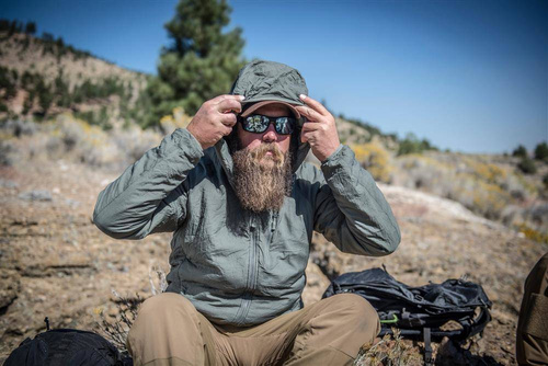 Helikon - Jacke Wolfhound Hoodie - Windpack Nylon - Shadow Grey - KU-WLH-NL-35 - Militärjacken