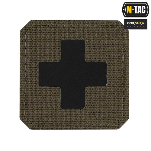 M-Tac - Medic Cross Laser Cut Patch - Cordura 500D - Ranger Grün/Schwarz - 51122232 - Blutgruppe & Medic