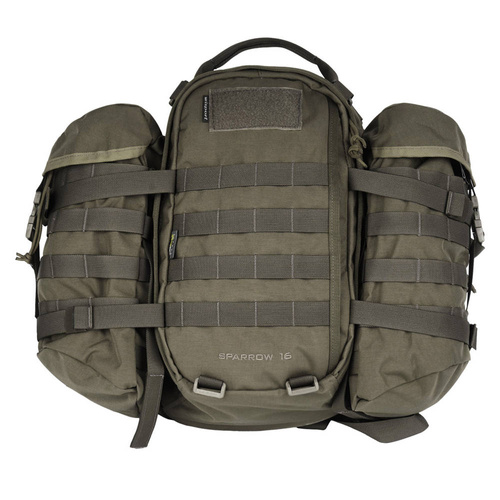 Militärrucksäcke - WISPORT - Spatz 16 Rucksack mit zwei Seitentaschen - 16 + 10 l - RAL 7013