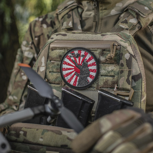 M-Tac – Aufnäher „Weg des Samurai“ – Stickerei – Weiß/Rot – 51426332 - Andere