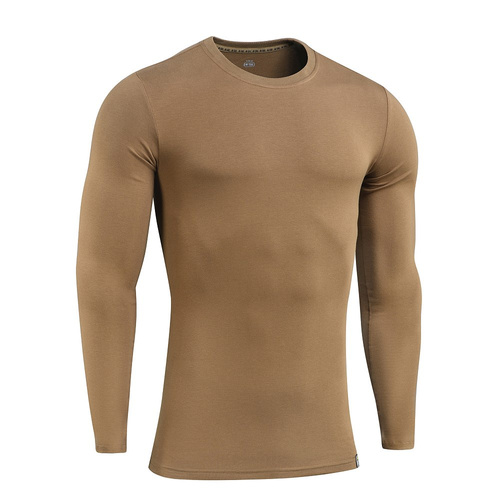 M-Tac - Militärisches Langarm-T-Shirt - Coyote Brown - 20067017 - Sporthemden - Bekleidung