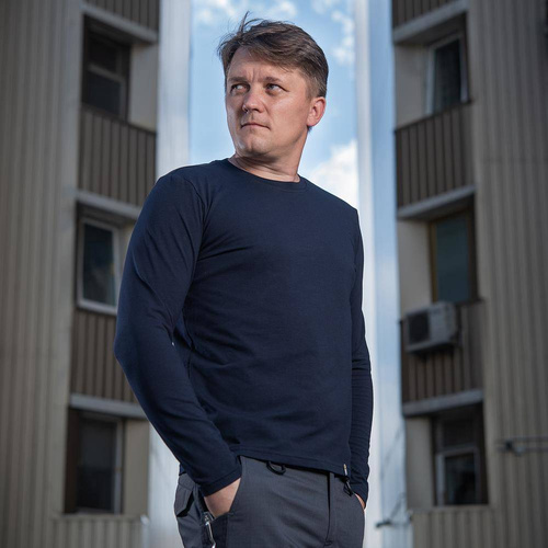 Militär-T-Shirts - M-Tac - Militärisches Langarm-T-Shirt - Dunkles Marineblau - 20067015