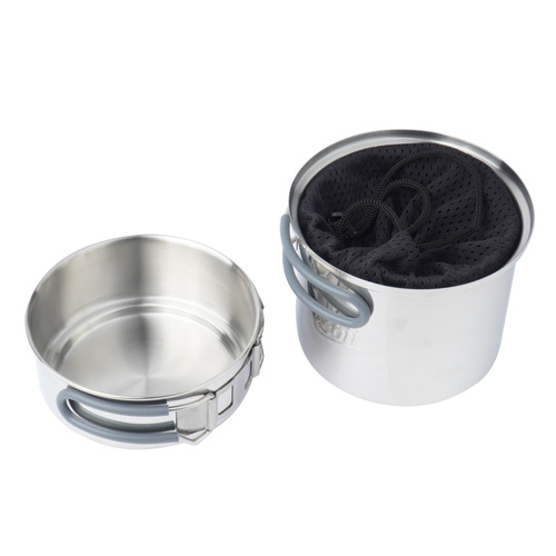Kocher & Kochsets - Esbit - Travel Spirituskochset mit zwei Töpfen - 985 ml - Silber - CS985ST