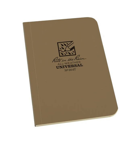 Rite in the Rain - Allwetter-Notizbuch - 3 1/2 x 5" - 954T - Tan - Notizbücher & Zubehör