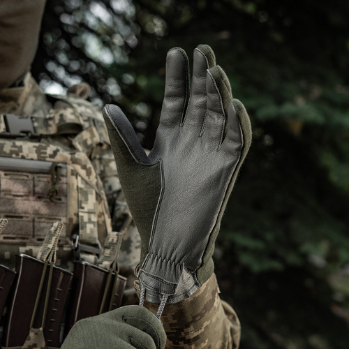 Handschuhe - M-Tac - Nomex Sport Leather Taktische Handschuhe - Olive - 90317001 - Taktisch Handschuhe