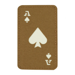 M-Tac - Militär-Patch Ace of Spades - Cordura 500D - Coyote / Fluoreszierend - 51109599