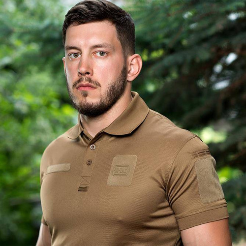 M-Tac - Polohemd Elite Tactical Coolmax - Coyote - 80010005 - T-Shirts - Bekleidung