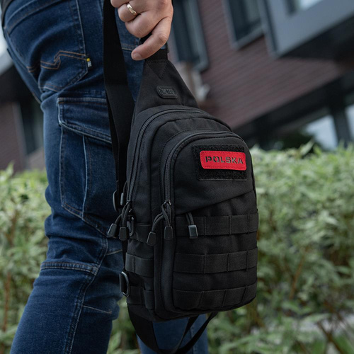 Andere - M-Tac - Aufnäher Polen 25x80 - Laserschnitt - Rot / Schwarz - 51004133