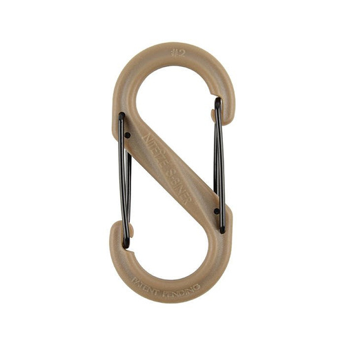 Nite Ize - S-Biner #2 Kunststoff schwarz Tor - Coyote - SBP2-03-28BG - Kunststoffkarabiner - Outdoor