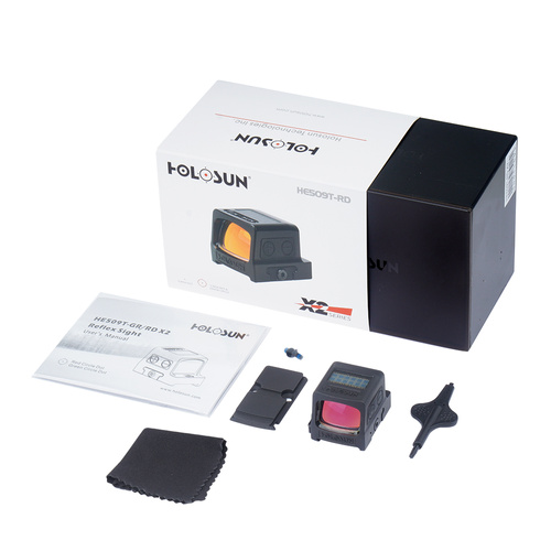 Holosun - HE509T-RD X2 Series Red Dot - RMR - Solarpanel / Titanium - HE509T-RD X2 - Holosun Kollimatorvisiere