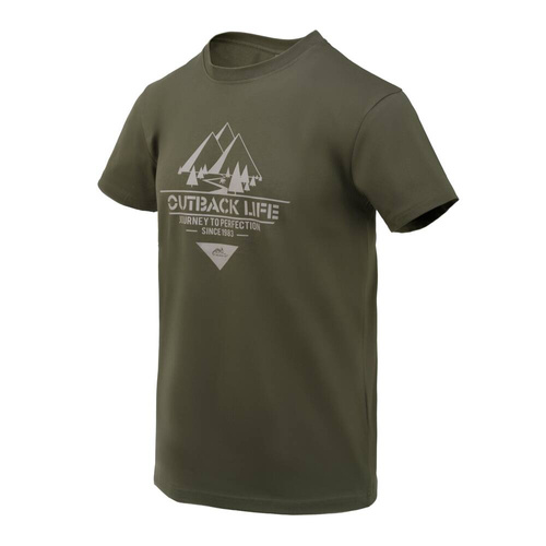 Helikon - T-shirt Outback Life - Taiga Grün - TS-OBL-CO-09 - T-Shirts