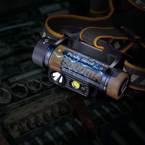 Fenix - LED Stirnlampe mit 5000 mAh Akku - 1600 Lumen - HM70R - LED-Taschenlampen