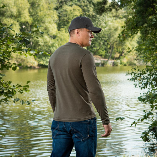 M-Tac - Militärisches Langarm-T-Shirt - Dark Olive - 20067048 - Militär-T-Shirts - Bekleidung